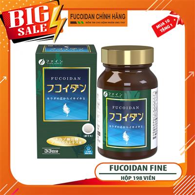 Thực phẩm bảo vệ sức khỏe Fucoidan Fine. Hộp 198 viên
