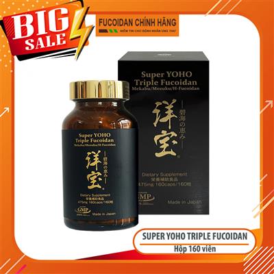 Super Yoho Triple Fucoidan Chính Hãng Nhật Bản. Hộp 160 viên