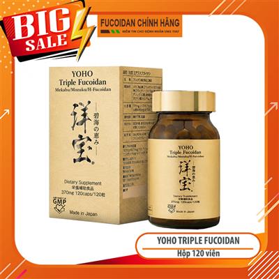 Yoho Triple Fucoidan Nhật Bản. Hộp 120 viên