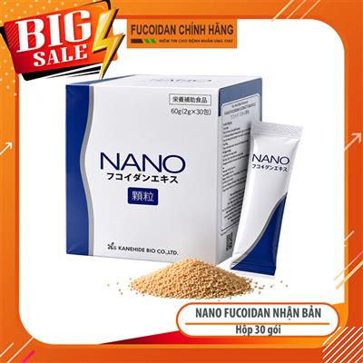 Nano Fucoidan Nhật Bản dùng cho người bị ung thư. Hộp 30 gói