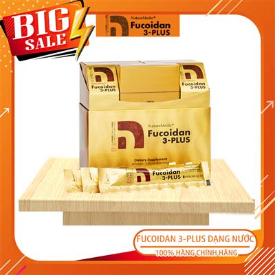 Fucoidan 3-Plus Dạng Nước, Hộp lớn 50 gói